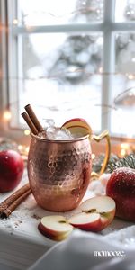 Hammered copper mug <b>set</b> twilight oasis drink cups reusable premium <b>beverage</b> <b>serving</b> mugs durable finish - Product Image 1