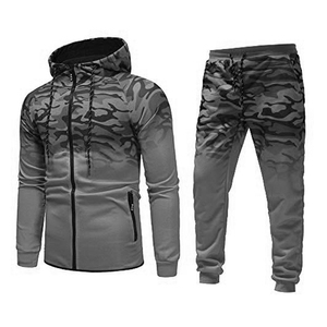 Ensembles de survêtements d'hiver imprimés par sublimation, prix de gros abordable, ensembles de créateurs surdimensionnés pour hommes, pantalon de survêtement 2 pièces en polyester - Product Image 2