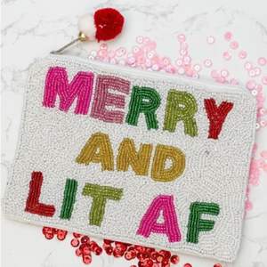 Porte-monnaie élégant et mignon en perles, porte-monnaie Mardi Gras, mini sac à fermeture éclair, broderie à la main, design luxueux en perles - Product Image 6