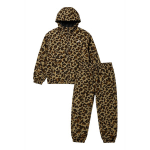 Conjunto Deportivo Cortavientos Ligero con Capucha para Hombre, Estampado de Leopardo Marrón, Estilo Urbano Chino, Venta al por Mayor Personalizada - Product Image 2