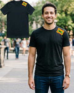 Wholesale Blank Custom 100% Cotton T-Shirt Front Logo Men's Printed Eco-Friendly Silk Screen Breathable Formal <b>White</b> Black 180g - Product Image 2
