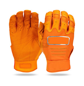 Best Quality 100% Polyester <b>Baseball</b> Batting <b>Gloves</b> Short Cuff Hook Loop Closure Durable Quick-Dry Breathable Left Hand XXL - Product Image 6