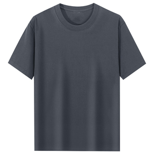 เสื้อยืดคอกลมสีพื้นทรงหลวม น้ำหนัก 200 กรัม สำหรับทุกเพศ พิมพ์โลโก้ได้ ราคาโรงงานจากบังกลาเทศและจีน - Product Image 5