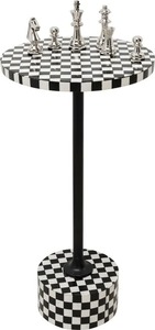 Table basse ronde élégante de style moderne Elly, avec cadre en métal et incrustations en os, fabrication artisanale de haute qualité, pour la maison, l'hôtel, le salon - Product Image 4