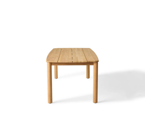 Mesa de Comedor Moderna de Madera de Teca Sólida para Exteriores, Mesa Minimalista para Patio y Jardín, Muebles de Madera de Lujo para Exteriores para Hoteles y Resorts - Product Image 3