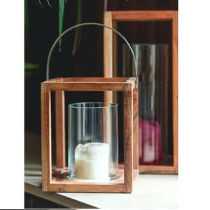 โคมไฟไม้มะม่วงทำมือ สีน้ำตาล ใช้สำหรับตกแต่งภายในงานแต่งงาน - Product Image 1