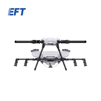 Drone agricole professionnel EFT grande portée haute efficacité 80L pour pulvérisation de cultures, châssis de drone de livraison professionnel à charge lourde 80KG