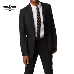 Conjunto de Uniforme Escolar de Algodón Personalizado, Blazer Formal para Estudiantes, Chaqueta, Camisa, Corbata, Pantalones para Hombre, Logotipo Personalizado, Color Personalizado - Product Image 1