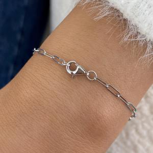 สร้อยข้อมือเพชรทรงกลมสร้างในห้องปฏิบัติการ ทองคำแท้ 14K สีเหลือง 1.00 กะรัต สร้อยข้อมือเพชรเรียบหรู ดีไซน์สวยงาม ไอเดียของขวัญวันครบรอบ - Product Image 5