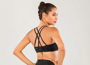Women Sports <b>Bra</b> Set Camouflage Print Racerback High Waist Leggings Yoga Fitness Wear Sweat-Wicking Breathable Four-Way <b>Stretch</b> - Product Image 6