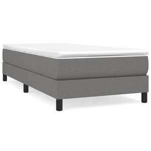 Cadre de lit double en tissu gris foncé sans matelas, lits rembourrés, exclusivité américaine - Product Image 2