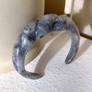 <b>Clear</b> <b>Resin</b> Round Bangle Bracelet Custom Color Flower Pattern Handmade Jewelry Craft Wearable Accessory Christmas - Product Image 5