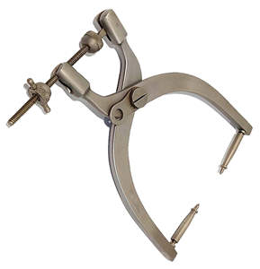 Ensemble de pinces de traction cervicale Crutchfield en acier pour neurochirurgie, comprenant 2 fraises, certifié CE, haute qualité SurgiRight - Product Image 1