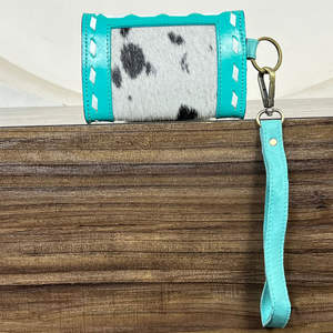 Nouvelle bourse à monnaie en cuir de vachette personnalisée, conçue par un créateur, avec motif à carreaux, avec dragonne, porte-cartes élégant pour femmes - Product Image 5