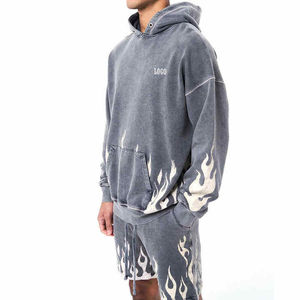 Ensembles d'été personnalisés pour hommes : Sweat à capuche à manches courtes et short, ensemble deux pièces, survêtement de jogging pour hommes - Product Image 3