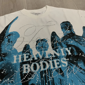 เสื้อยืดครอปประดับพลอยเทียมสำหรับผู้ชายเสื้อยืดแฟชั่นโอเวอร์ไซส์สไตล์สตรีทอเมริกัน - Product Image 6
