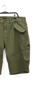 Shorts cargo en coton pour homme, taille mi-haute, fermeture boutonnée, multi-poches, décontractés, utilitaires, pour l'été et les activités de plein air - Product Image 2