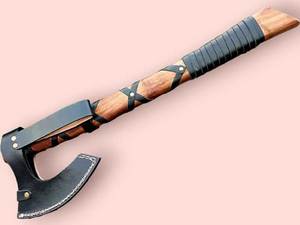 Hacha LEGACY BLADES de Acero al Carbono, Hecha a Mano con Mango de Madera, Hacha Resistente para Camping y Bushcraft - Product Image 5