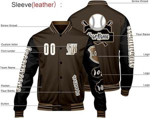 Veste d'hiver confortable pour homme, style Letterman, col montant, logo sur le devant, coupe-vent, respirante, séchage rapide, polyester/coton - Product Image 3