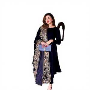 Luxury Designer Traditional Indian & Pakistani Faux <b>Fur</b> Women's Salwar Suit with Embroidery Dupatta Party Wear In-Stock - Product Image 4