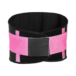 Pink Neoprene Waist Trainer for Women Weight Loss Sweat Belt Belly Shaper <b>Back</b> <b>Support</b> Lumbar Brace Trimmer Gym Protection - Product Image 1