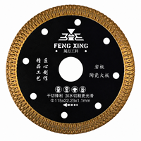 Disque de coupe diamanté industriel ultra-mince de 115 mm, qualité supérieure, bord net, faible bruit, durable, lame de scie pour carrelage céramique