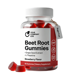 Gomitas de Extracto de Remolacha OEM con Semilla de Uva y L-Teanina, Proveedor de Suplementos de Marca Privada - Product Image 1