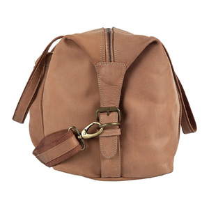 Genuine Leather Duffle Bag <b>Backpack</b> Men Unisex Waterproof Sport Portable Travel Custom Logo Weekend Luggage OEM Polyester Lining - Product Image 2