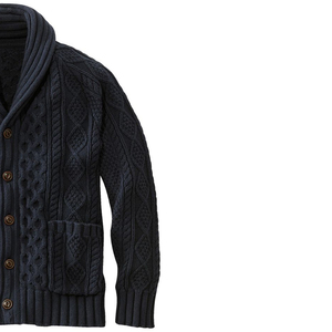 <b>Men</b>’s Warm Knitted Acrylic <b>Cardigan</b> Sweater Soft Comfortable Long Sleeve Button Closure Casual Outerwear for Daily Wear Travel - Product Image 2