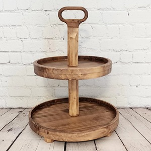 Dessert Wooden Cake Stand Platter Wooden Cake Stand Fruit Stand Cake Stand Serving <b>Display</b> Bakery Wedding Party <b>Table</b> Use - Product Image 6