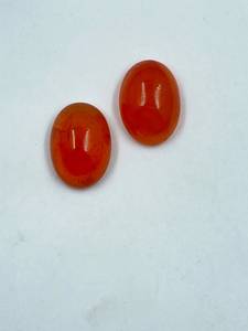 Natural <b>Top</b> Quality Carnelian 2Pcs 11.44Cts Gemstone <b>Top</b> Quality Stone For Jewelry Making - Product Image 1