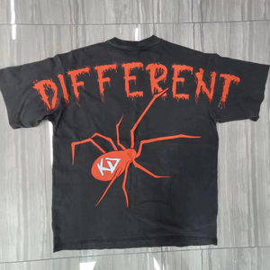 เสื้อยืดโอเวอร์ไซส์ผ้าฝ้ายคอตตอนทรงโอ คอกลม แขนสั้น น้ำหนัก 320 กรัม สำหรับผู้ชาย สไตล์สตรีทแวร์ - Product Image 1