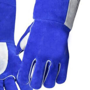 Custom Design Leather Welding <b>Gloves</b> with Molten Metal Splash Protection Cowhide & Fleece Lining High Quality Hand Protection - Product Image 3
