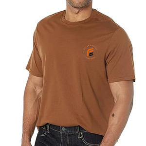 High Quality Custom Your Brand Logo 100% Cotton O-neck T Shirt Blank Men <b>Tshirt</b> Plain Casual Breathable Quick Dry Outdoor - Product Image 5