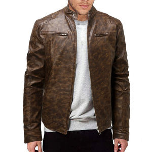 Chaqueta de Cuero para Hombre, Modelo 2026, a Prueba de Viento, Disponible en Todas las Tallas, Superventas - Product Image 1