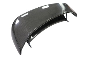 สปอยเลอร์ฝากระโปรงท้ายคาร์บอนไฟเบอร์สำหรับ Porsche Cayman 981 2013 รุ่น TA Style - Product Image 4
