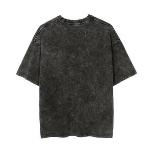 Ensemble de shorts délavés de haute qualité avec impression de logo personnalisé, shorts et chemise d'été pour hommes, nouveaux ensembles de 2 pièces à la mode pour hommes - Product Image 2