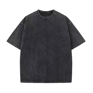เสื้อยืดคอกลมแขนสั้นทรงโอเวอร์ไซส์ ผ้าฝ้าย 100% สีเทา น้ำหนัก 240 กรัม ระบายอากาศได้ดี พิมพ์ลายสกรีนโลโก้ตามสั่ง บริเวณด้านหลังคอเสื้อ สำหรับผู้ชาย - Product Image 2