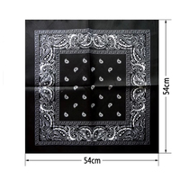 Bandana en coton 100% personnalisé avec logo imprimé, 55x55cm, carré, respirant, réutilisable, accessoire de mode streetwear, couvre-chef, couvre-cou.