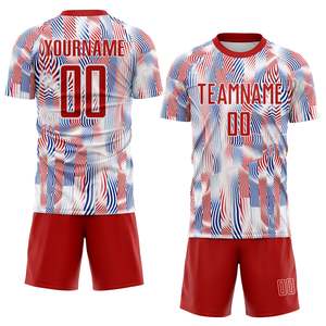 ชุดฟุตบอลสั่งทำจากโรงงานโดยตรง เสื้อและกางเกงฟุตบอล ระบายเหงื่อได้ดี สำหรับโปรแกรมฝึกซ้อมของสถาบัน - Product Image 1
