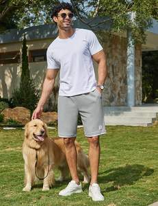 กางเกงขาสั้นลำลองผู้ชาย ผ้าฝ้าย มีเชือกผูก เอวยางยืด 9 นิ้ว ทรงวาฟเฟิล ใส่สบาย เหมาะสำหรับฤดูร้อน ชายหาด และพักผ่อน - Product Image 3