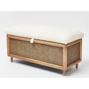 Banco de Almacenamiento de Madera de Teca para Villa Tropical - Product Image 1