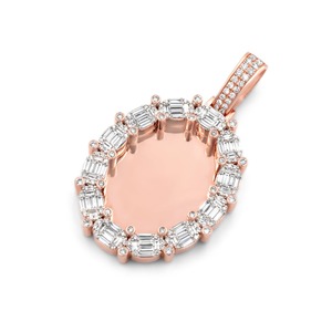 Certified D Color Round Brilliant Cut Diamond Gold Plated Charm Pendant Unisex Classic Loose Solitaire Luxury Fine Jewelry Gift - Product Image 3