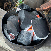Charbon de bois noir KHAYA pour grillades, 100% bois dur, sans étincelles, longue durée de combustion, écologique, provenant d'une usine au Vietnam