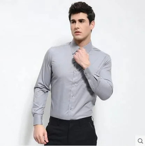 เสื้อเชิ้ตผู้ชายลำลองสั่งทำขายส่ง ผ้าสเตรช แขนยาว กระดุมแถวเดียว ไซส์ใหญ่พิเศษ XL สำหรับฤดูใบไม้ร่วง ผ้ากันยับ ระบายอากาศได้ดี - Product Image 2