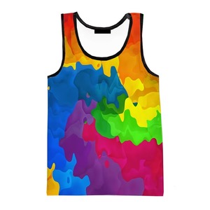 Camiseta sin mangas con estampado gráfico para hombre, camiseta ligera y transpirable sin mangas para gimnasio, chaleco para culturismo y fitness - Product Image 5