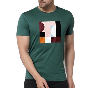 T-shirt à manches courtes col rond en coton 100% de haute qualité, taille slim, grande taille, 180 g/m², motif imprimé à l'écran pour hommes, exporté du Bangladesh - Product Image 1