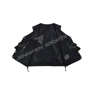 Nouvelle mode décontractée pour hommes, gilet de motard en cuir de haute qualité, coupe-vent, grande taille, style heavy metal rocker, fermeture éclair, personnalisable - Product Image 4