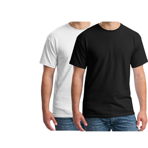 Camiseta cómoda de manga corta con cuello redondo 100% algodón para hombre - Product Image 1