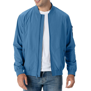 Blouson Bomber Homme Personnalisé Brodé sur le Devant, Coupe-Vent, Respirant, Séchage Rapide, Color Block, Streetwear Hiver pour Garçons - Vente en Gros - Product Image 1